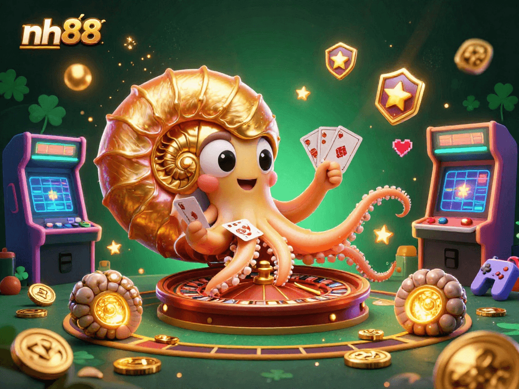 Join the adventure at nh88 with a vibrant, 3D golden nautilus roulette and glowing games.