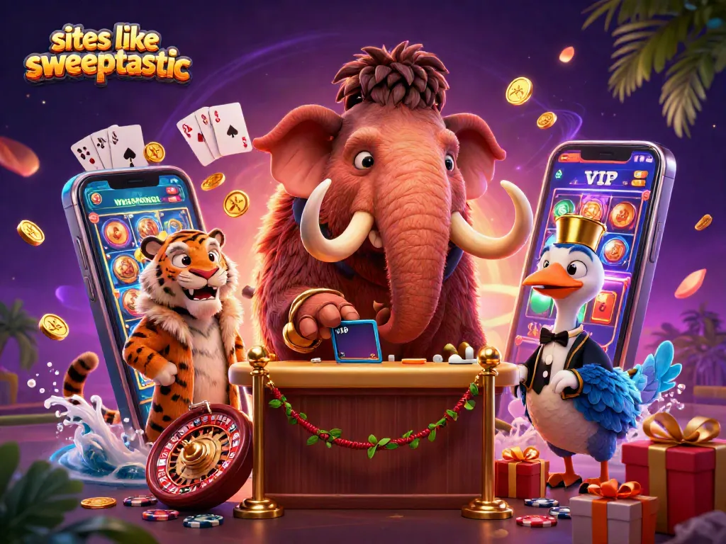 Experience fun and excitement at sites like sweeptastic with vibrant slot games and adorable characters.