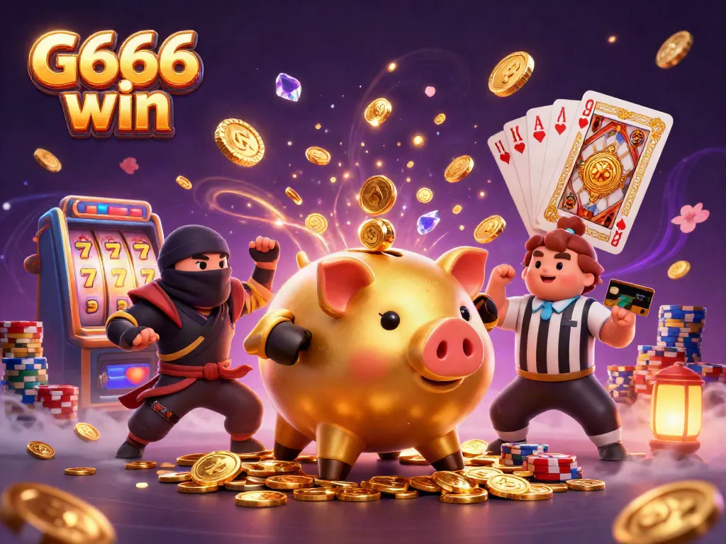 Experience epic victories with G666 win's thrilling online slots featuring whimsical characters.