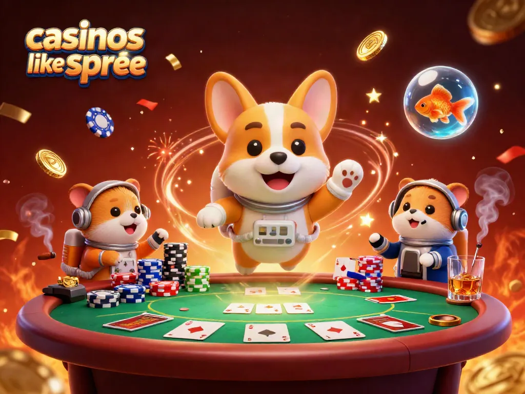Engage with dynamic gameplay at casinos like spree featuring an astronaut corgi in a space casino.