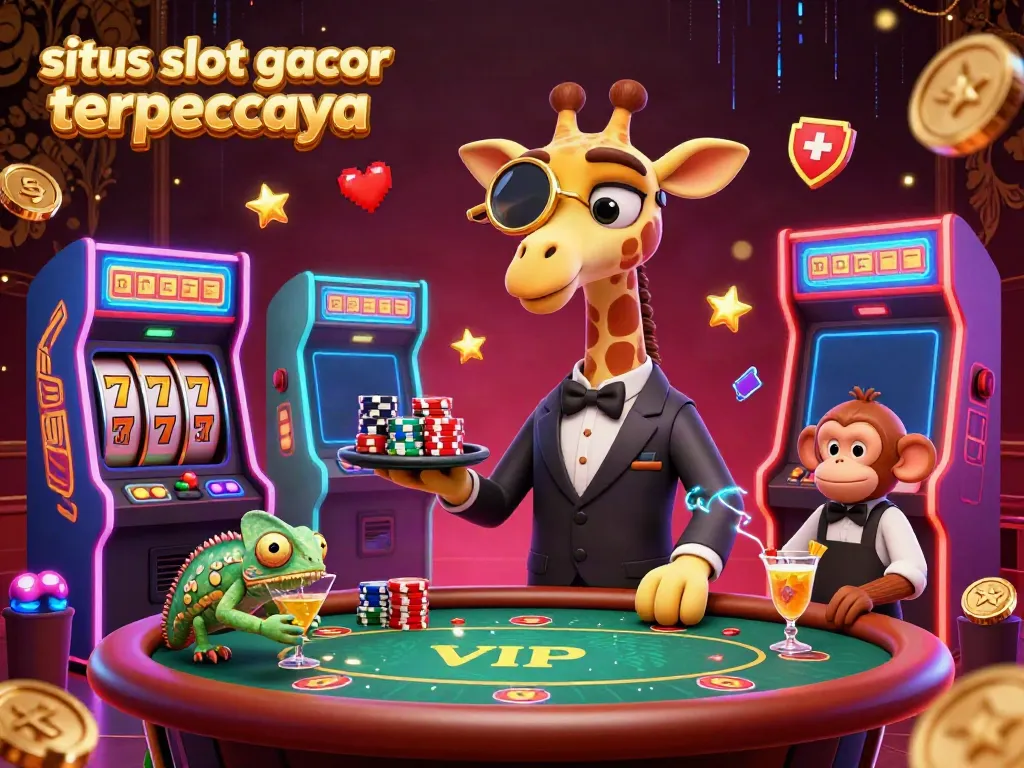 Experience the thrill of winning at situs slot gacor terpercaya casino with vivid 3D cartoon characters and vibrant gaming elements.