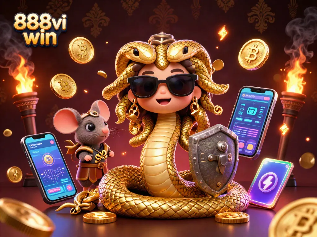 Engage in thrilling gameplay with 888vi win featuring iconic characters in a rich casino atmosphere.