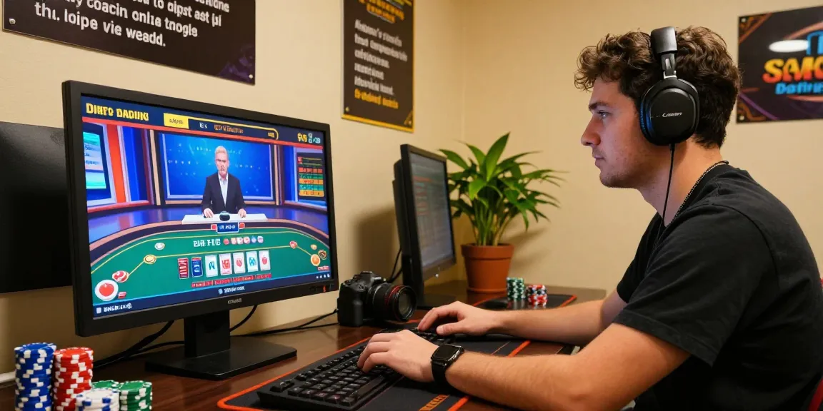 Online gambling setup showcasing a player engaged in a live game, emphasizing the importance of 먹튀검증 for safe gaming.