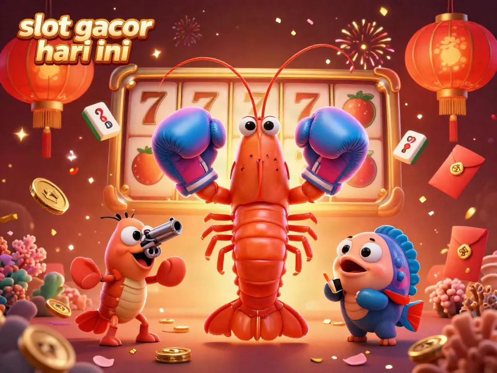 Engage with the exciting atmosphere of slot gacor hari ini featuring vibrant 3D characters and festive elements.