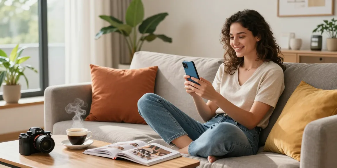 Gái gọi trong không gian sống ấm cúng, tương tác qua video call, tạo cảm giác thoải mái.