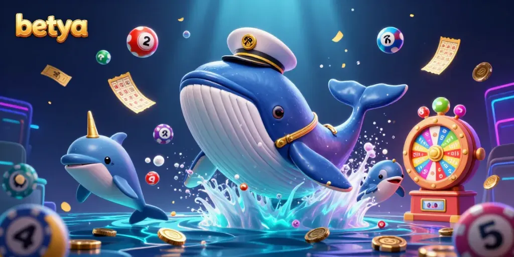 Experience thrilling gameplay at Betya with vibrant casino elements in a 3D underwater scene.