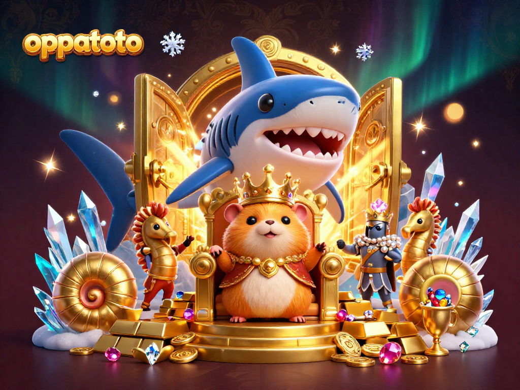 Join the excitement of oppatoto as the golden hamster king rules over treasures and jackpots in a vibrant casino world.