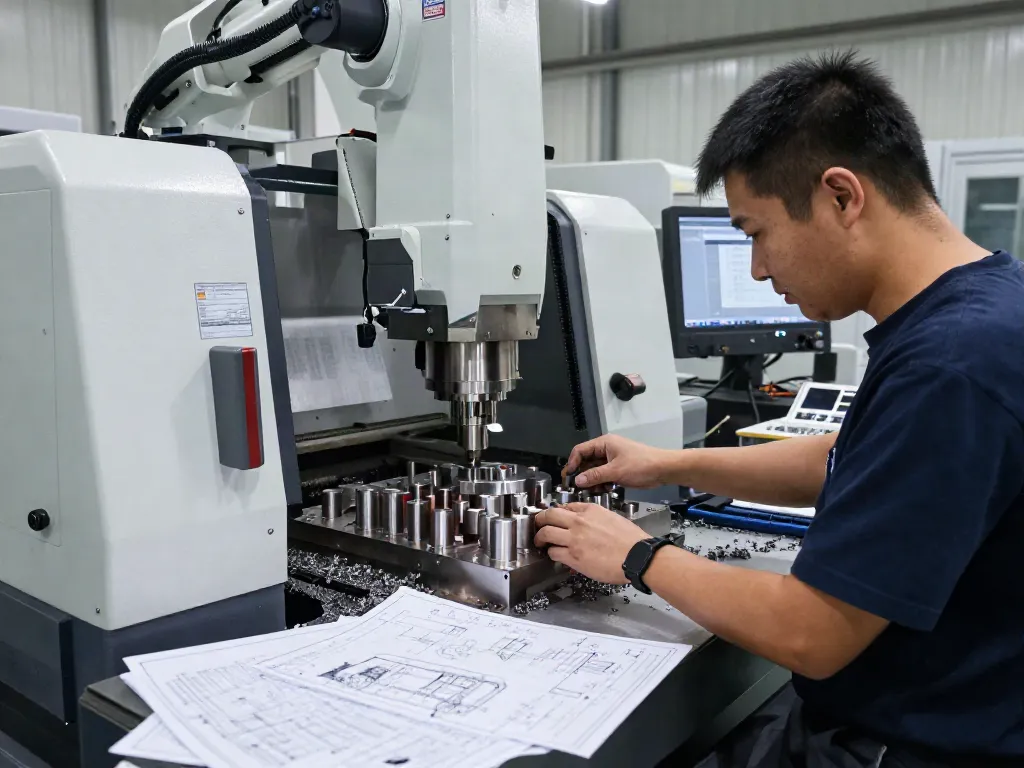 Leading aerospace CNC parts manufacturers create precision components in advanced machining facility.