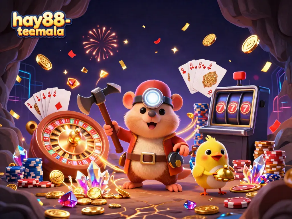 Experience thrilling adventures with hay88-teamala in an exciting 3D casino world overflowing with gems and golden coins.