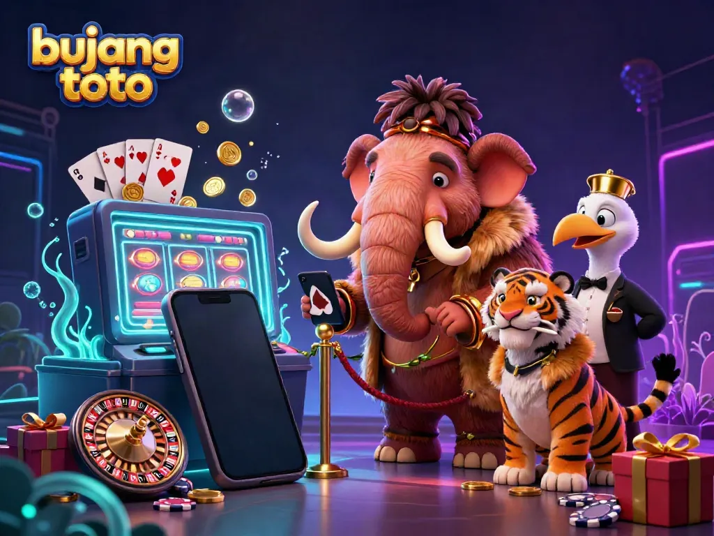 Engage with thrilling games at bujang toto, featuring vibrant slots and dynamic bouncer characters.