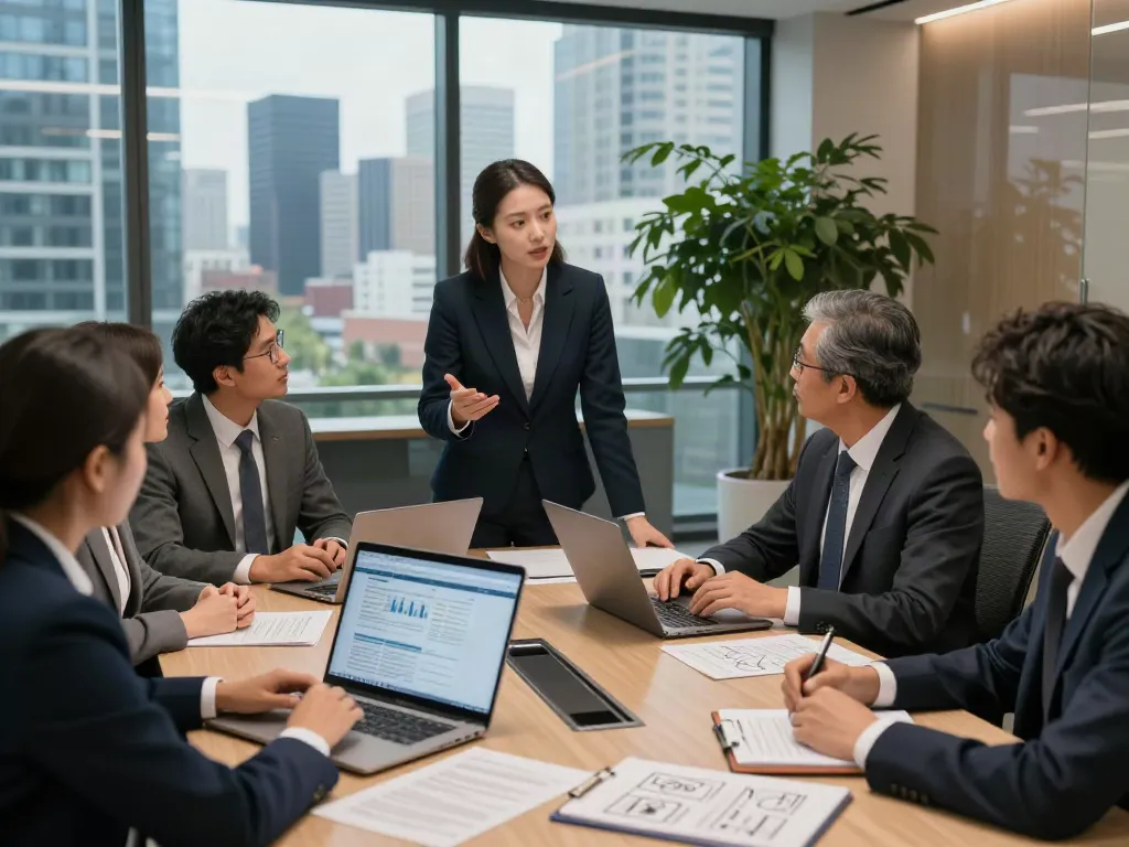 Lead Roedl professionals collaborating in a modern legal office