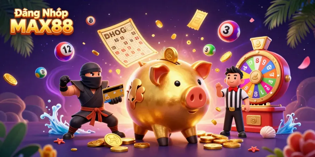 Experience the exciting gaming world of Đăng Nhập MAX88 with vibrant graphics and engaging characters.
